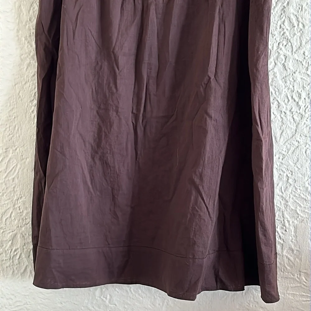 Tory Burch Brown Metal Embellishments A-Line Skirt 12